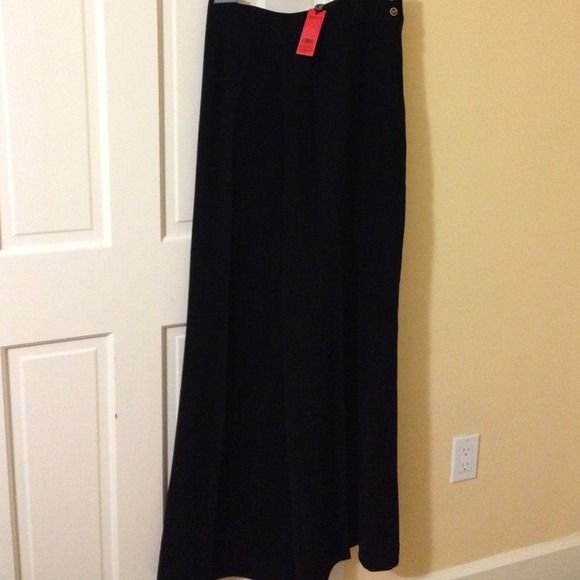 Carolina Herrera Black Polyester Side Zip Pant NWT - Picture 2 of 10